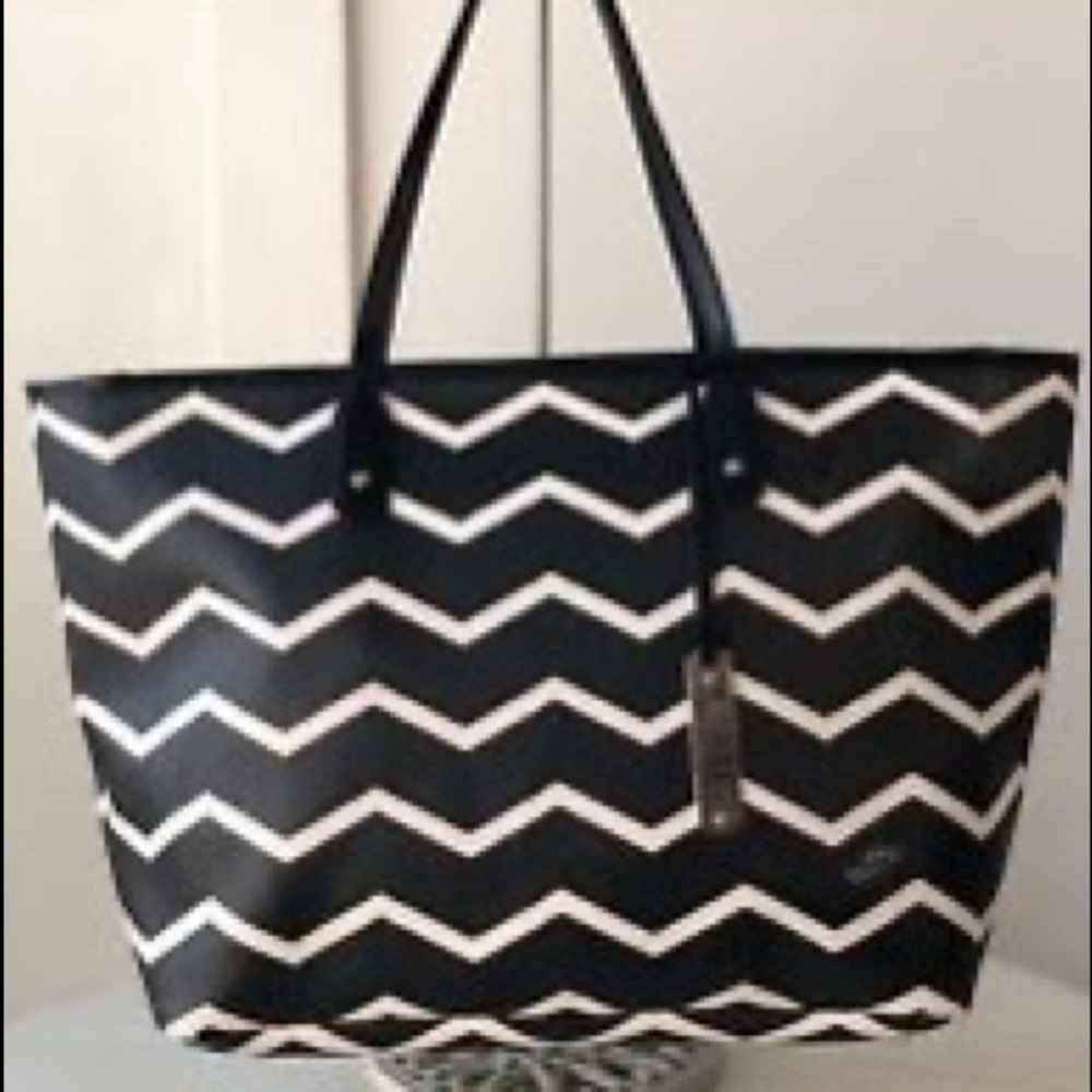 Authentic RALPH LAUREN Kirby Black & White Bag